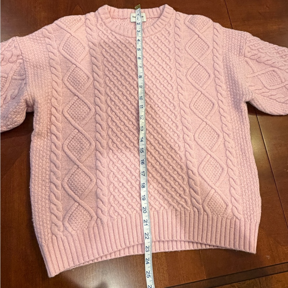 Aritzia Light Pink Cable Knit Sweater - Picture 8 of 8